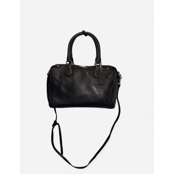Coach Handbags - Coach Mini Boston Leather Crossbody Bag Black Authentic